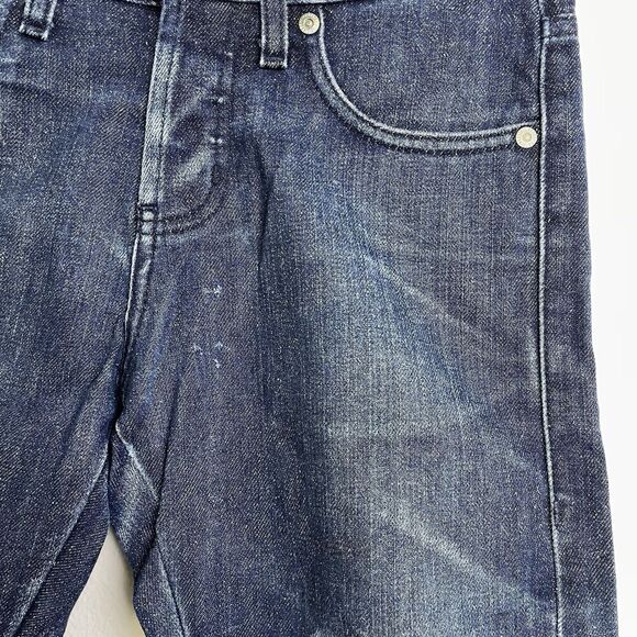 Naked Famous Skinny Guy 28 Mens Selvedge Multicolor Fill Paint Distressed 36" - Picture 6 of 15